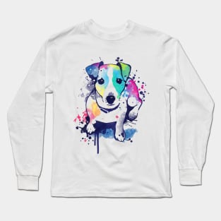 watercolor dog Long Sleeve T-Shirt